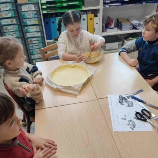 Préparation de la galette