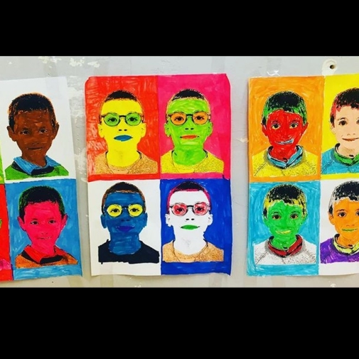 Portrait style Warhol