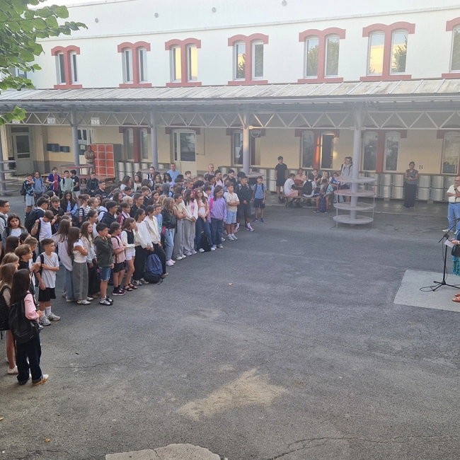 Rentrée des 5èmes, 4èmes et 3èmes
