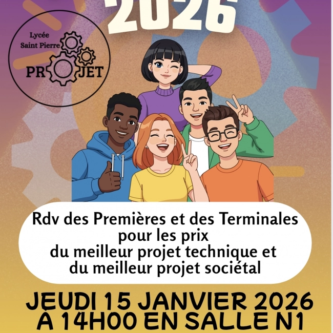 Élection du meilleur projet technique et du meilleur projet sociétal- Bac Pro
