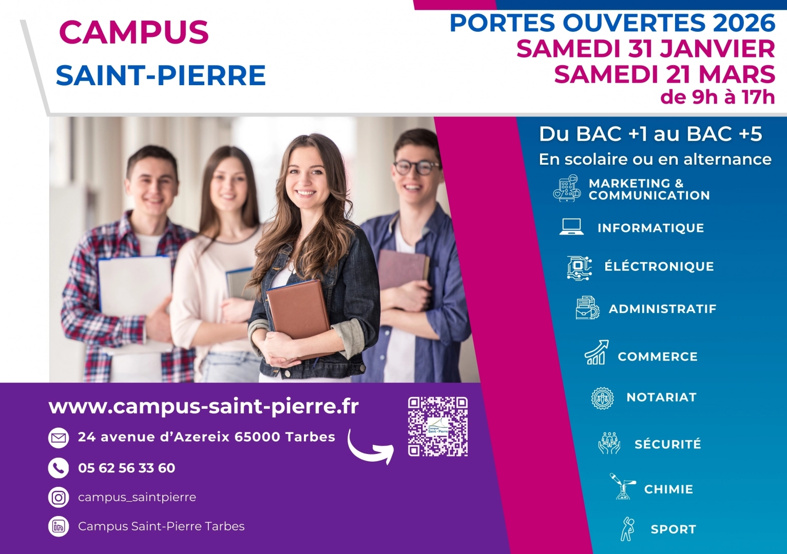 Portes ouvertes campus Saint-Pierre