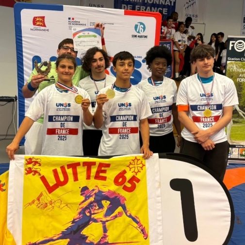 Médaille d’or du Challenge National Lutte Excellence UNSS
