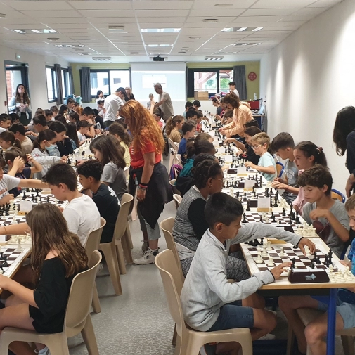 Tournoi d'Echecs entre les collégiens et les CM2 Pradeau-La Sède