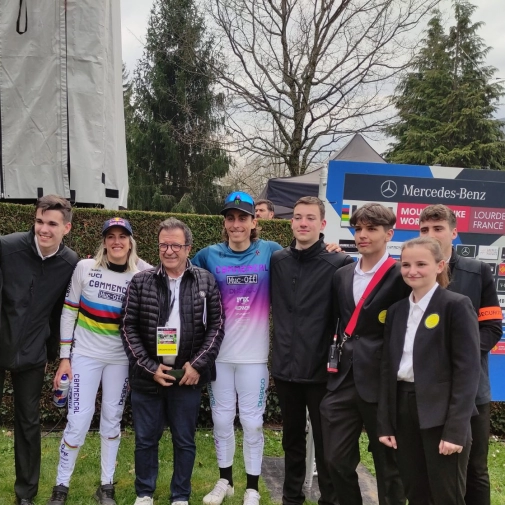 Les Bac Pro MS et BTS MOS sécurisent la coupe du monde de Mountain Bike