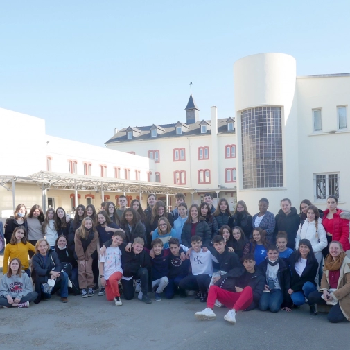 Les espagnols de Sentmenat au Collège dans le cadre de l'échange