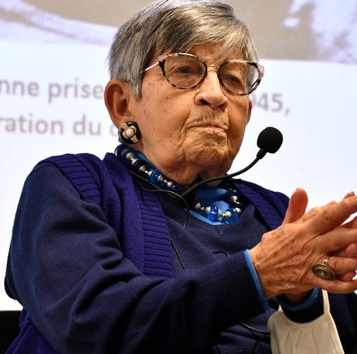 Ginette Kolinka, survivante des camps de concentration, témoigne auprès des 3èmes