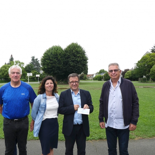 Remise de chèque du Comité Départemental de Rugby pour la Section Rugby