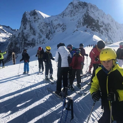Sortie ski entre les CM2 du Pradeau et les 6ème de La Sède
