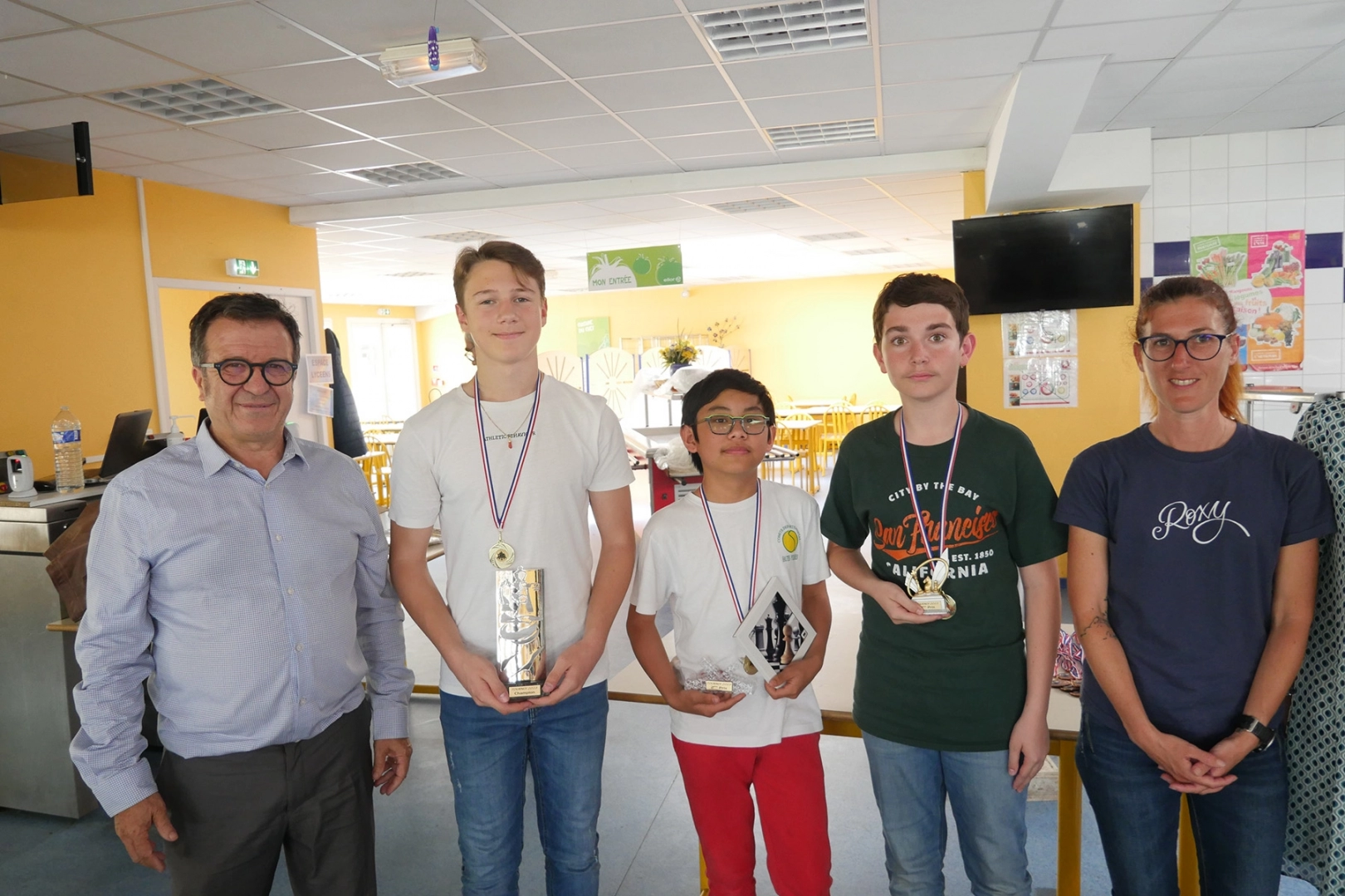 Les 3 premiers collégiens