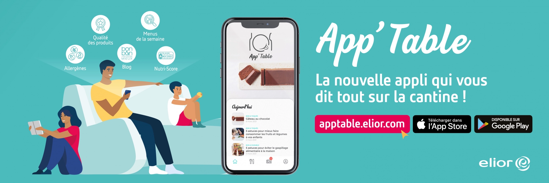 Application App'Table pour voir les menus